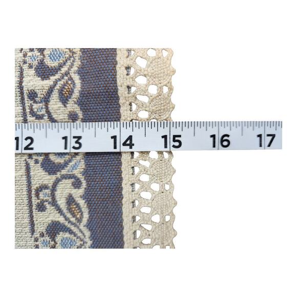 Austria made old world table runner blue and cream couple dancers - Picture 14 of 14